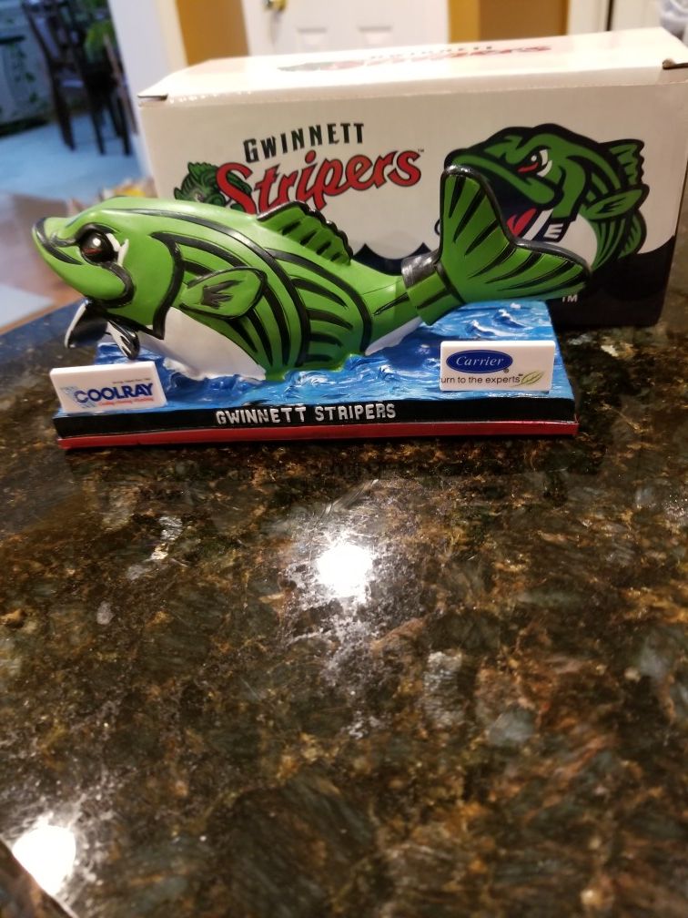 GWINNETT STRIPPERS / ATLANTA BRAVES MASCOT BOBBLEHEAD