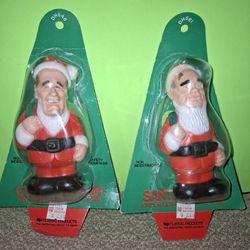 GEORGE BUSH & GORBACHEV  SANTA CLAUS Squeak ToyS