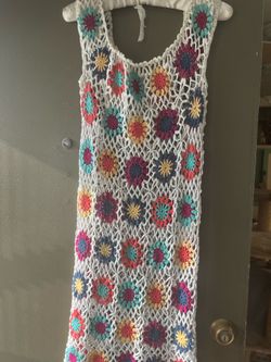 Colorful Crocheted dress