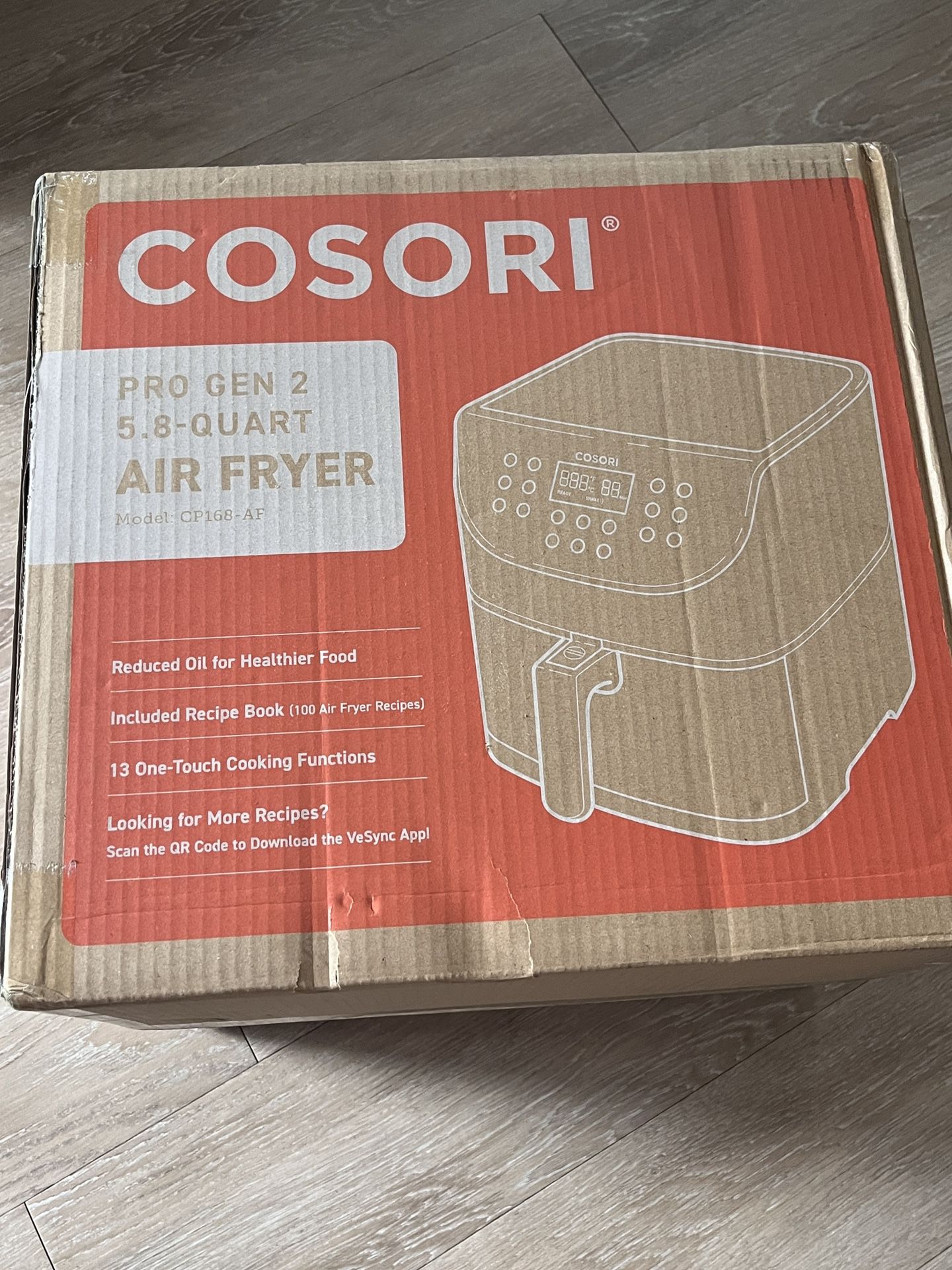 COSORI Pro Gen 2 Air Fryer 5.8QT - Model CP168-AF - Black - Brand New