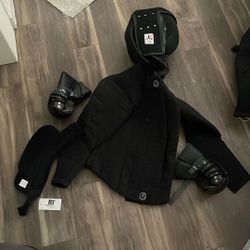 Fencing Suit: Helmet, Hema Throat Protector, Hand Protector And Specs Jacket