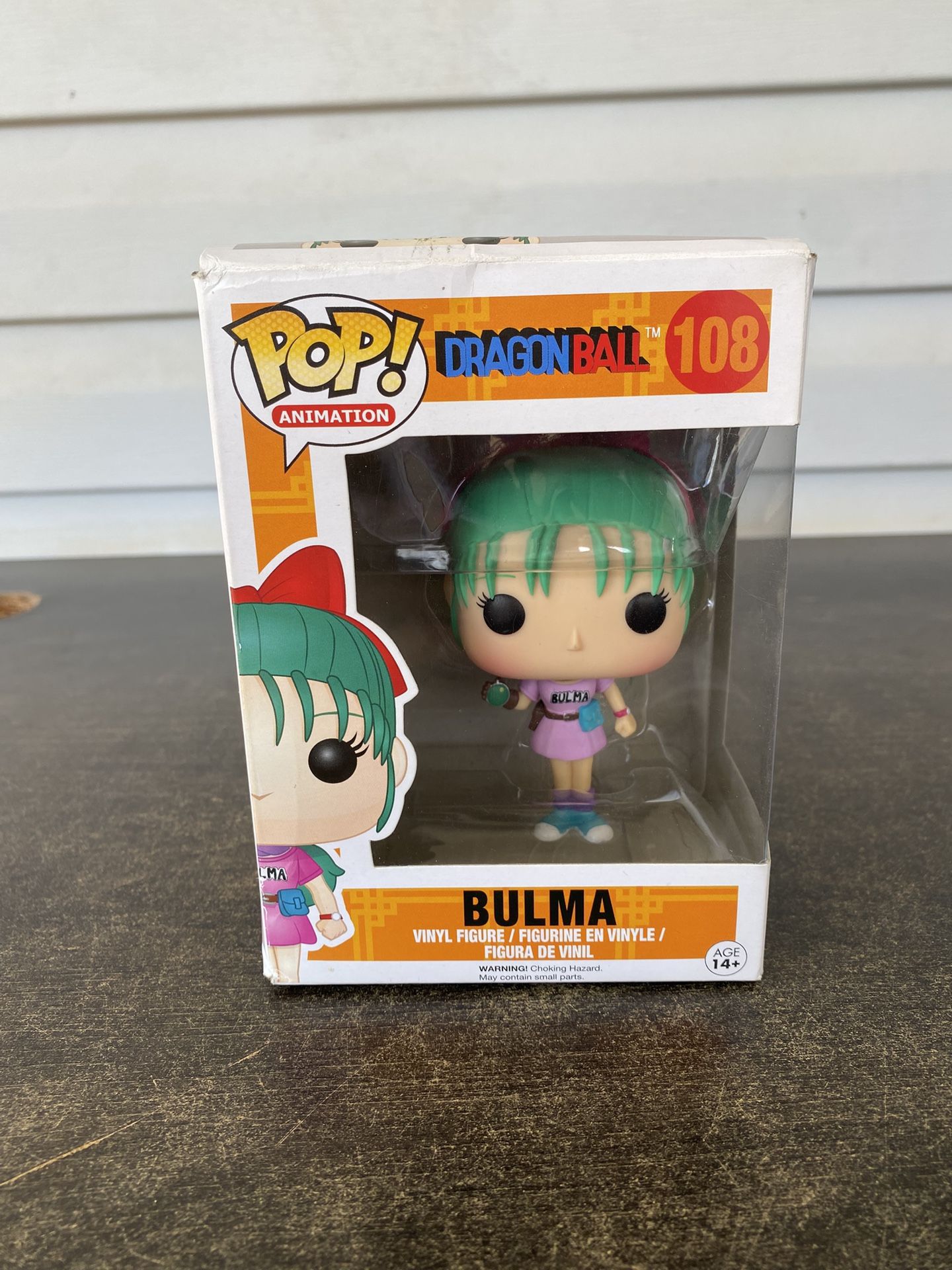 Dragonball Z Bulma Pop Vinyl Figure Funko 108 Dragon Ball