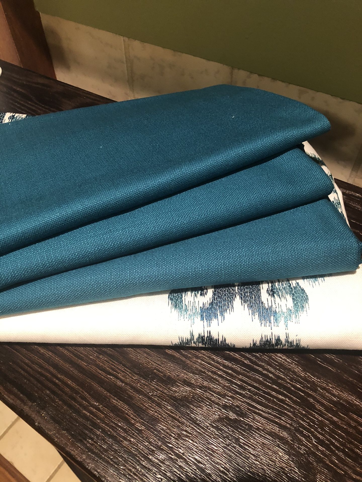 A set of cut fabrics!