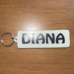 Glow in the Dark Diana Keychain