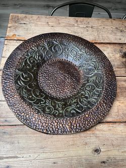 Scroll work hammered design
