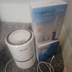 Brand new never used Levior air purifier and a 2 pack of filters.