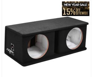 Dual 12" Ported Subwoofer Enclosure Skar Sk2x12v