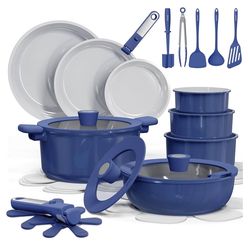 CAROTE 27pcs Ceramic Cookware Set Nonstick
