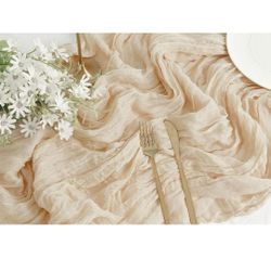 10 Pack Of Beige Gauz Table Runners 35x120 Inches New In Box Pick Up In Pomona $25