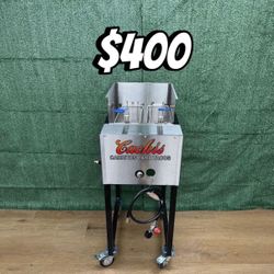 Deep Fryer | Includes 2 Baskets & Hose With Regulador | Freidora