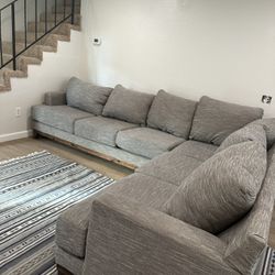 Grey Left Sided Sectional 