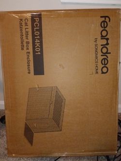 Feandrea by Songmics Cat Litter Box Enclosure
