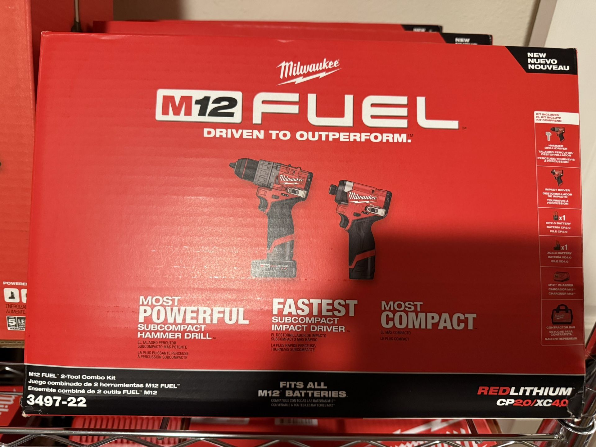 Milwaukee M12 Fuel Drill Kit 