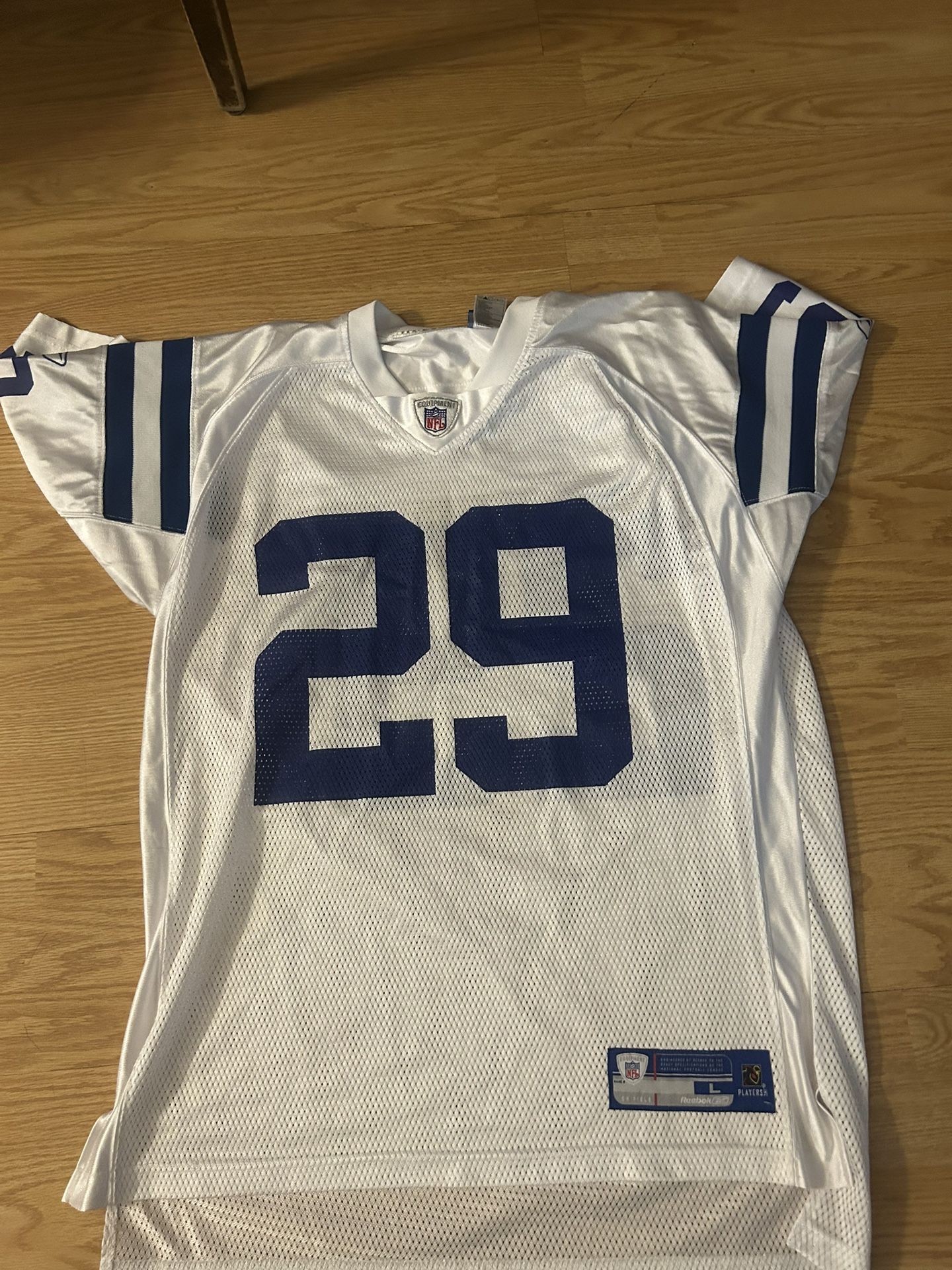 Joseph Addai Indianapolis Colts Jersey Mens Large White Reebok NFL Football #29