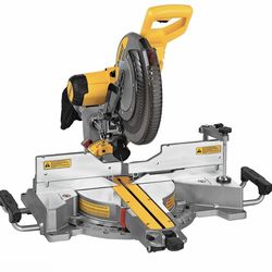 DEWALT Miter Saw, 12 Inch Double Bevel Sliding Compound Miter Saw, Includes Blade Wrench and Clamp, Increased Crosscut Capacity, Powerful 3800 RPM Mot
