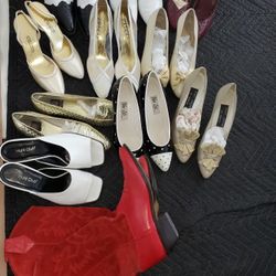 Women's heels and boots. 