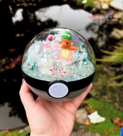 Charmander Pokemon Pokeball Terrarium Christmas Anime Manga 