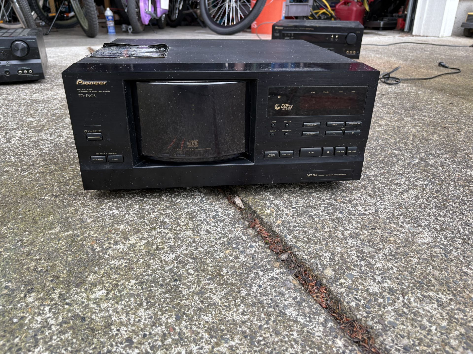 Pioneer PD-F908 100 Multi Disc CD Changer. Onkyo HT-R550 7.1 Ch HDMI Home Theater Surround Sound Receiver System. Pioneer VSX-D511 Home Theater Stereo