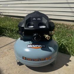 MCGRAW 6 Gallon, 150 PSI Oil-Free Pancake Jobsite Air Compressor