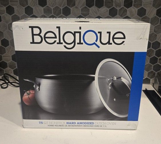 Belgique 7.5 Qt. Nonstick Hard Andized Dutch Oven