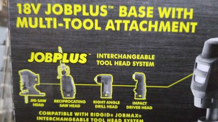 Ryobi 18v jobplus base with multi tool attachment for Sale in The Colony TX OfferUp