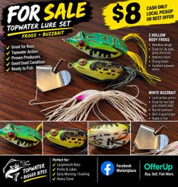 Topwater Lure Set – Frogs + Buzzbait