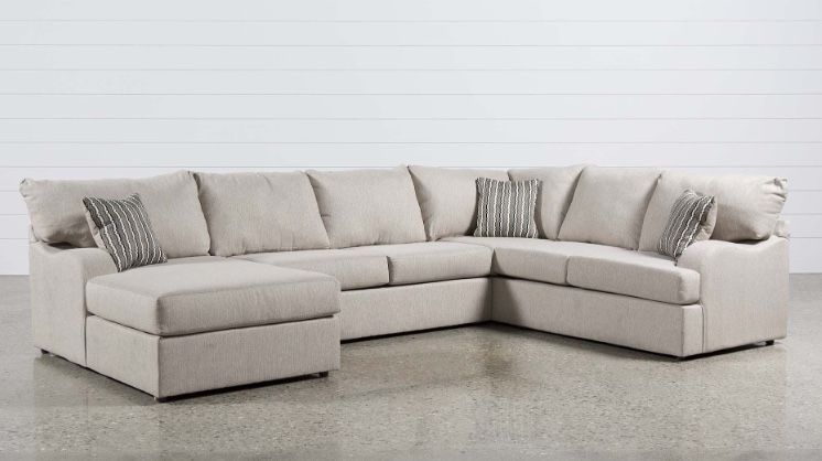 Living spaces 3 Piece Sectional w/ LAF Chaise