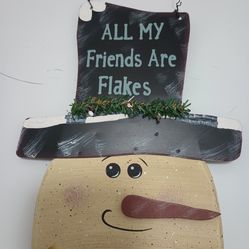 Snowman Winter Christmas Wall Decoration