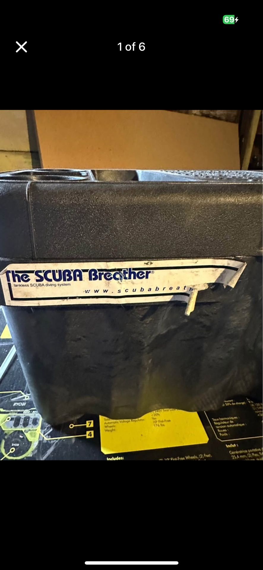 Tankless Scuba Air Tank 