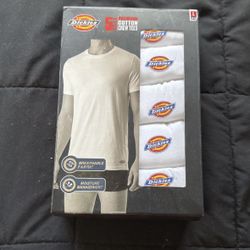 5 Pack Dickies Large Crew Tees