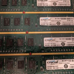 DDR 3 Ram, 1-8 Gig,   7- 4 Gig,  2-2 Gig  $ 25: