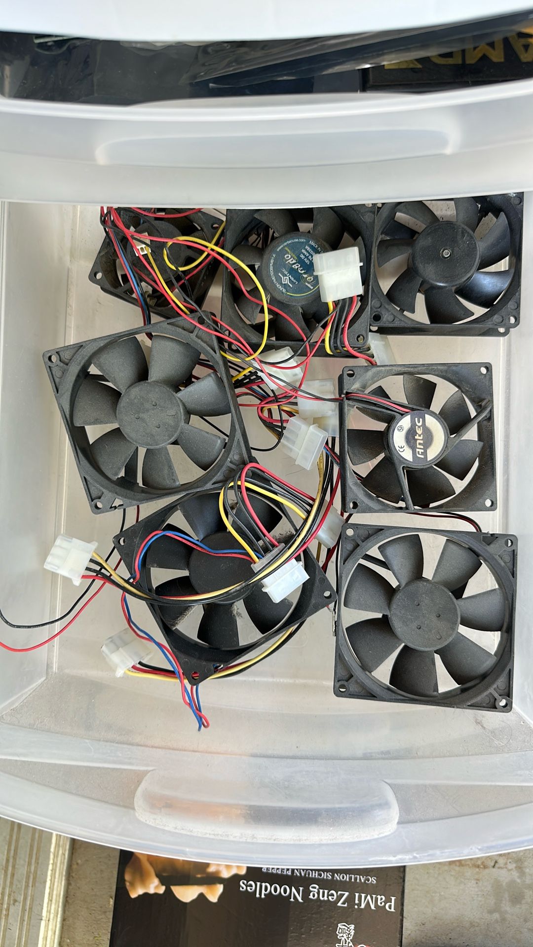 Computer Fans, Heatsink, Cards, cables, Screws, Etc.