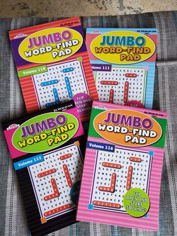 New word find books x4