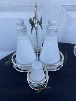 New Oil And Vinegar Salt And Pepper  Holder
