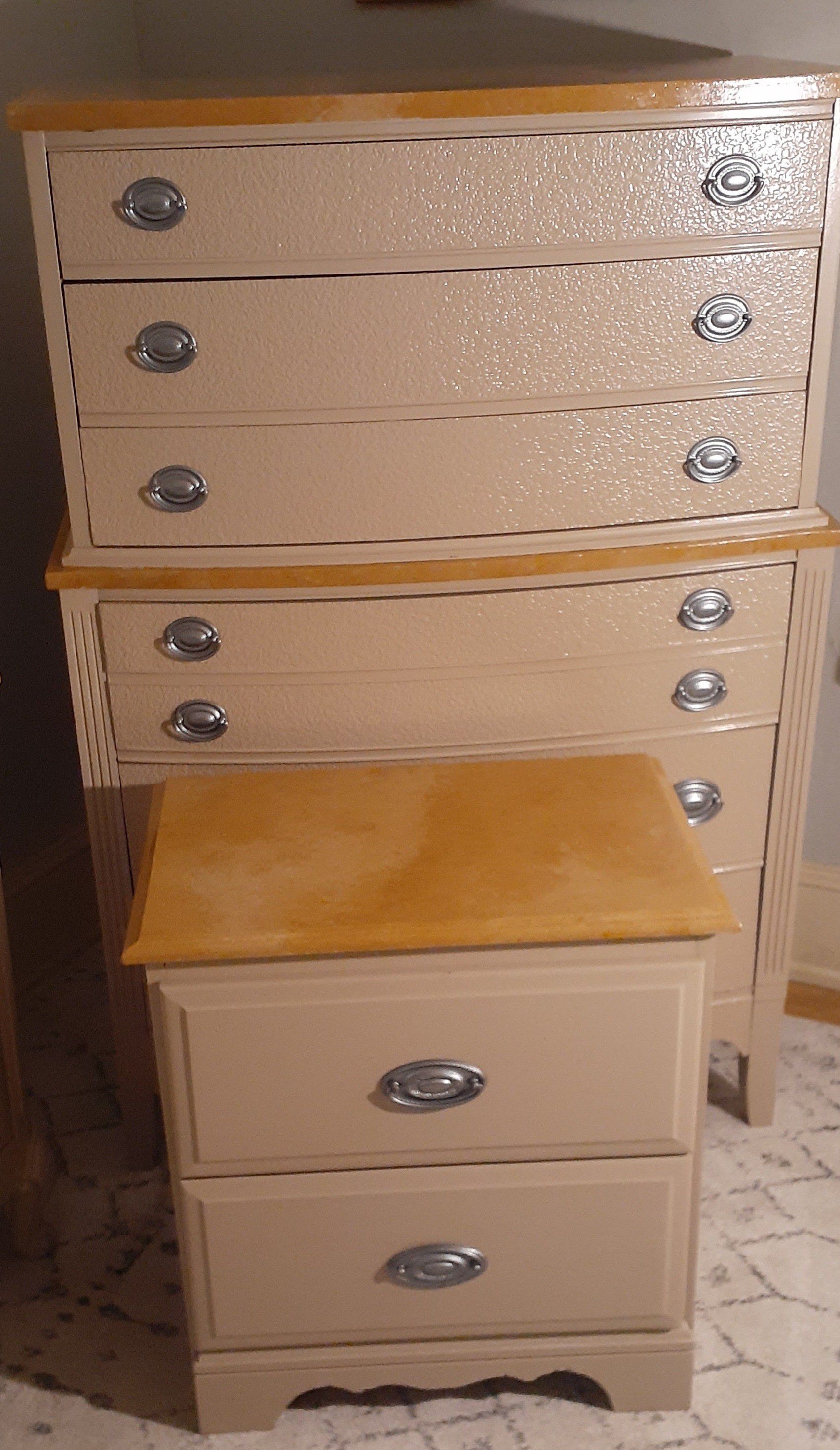 Refurbished chest and nightstand