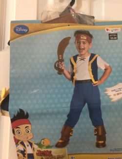 Jake the pirate kids Halloween costume size 3t-4t