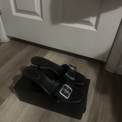 Coach Black Kitten Heels