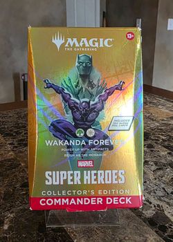 Magic The Gathering: Marvel Super Heroes Wakanda Forever  Collector's Edition Commander Deck MTG TCG