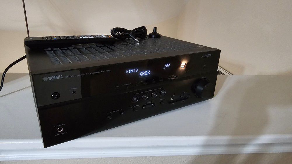 Yamaha RX-V385 5.1-channel home theater receiver with Bluetooth