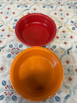 Fiesta Ware Ceramic Bowls Set of 2