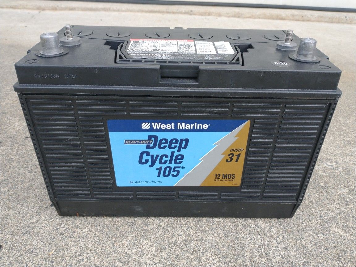 12 Volt Group 31 Deep Cycle Marine Battery