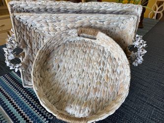 Hand Woven Wicker Basket Set.Price is for the set.Kendall area