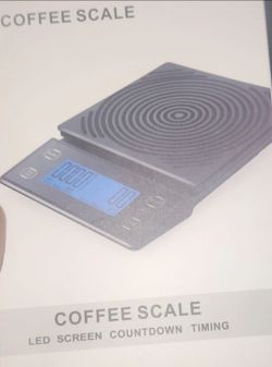 Premium Digital Coffee Scale with LED Screen & Built-in Timer – High-Precision 0.1g Smart Barista Scale