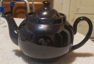 Vintage English Brown Betty Teapot Coffeepot 48oz