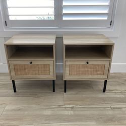Pair of Nightstands - Mid Century - READ POST
