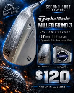 🔥 NEW TaylorMade MG3 58° Wedge — Still Wrapped! — $120