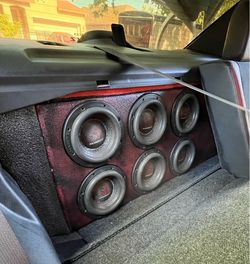 Custom Subwoofer Box with (6) Massive Audio Hippo XL 6.5” Subwoofers – $1,000 firm