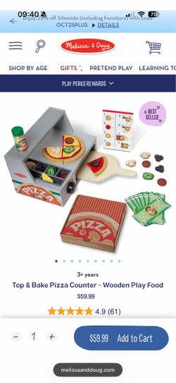 Melissa and Doug pizza set