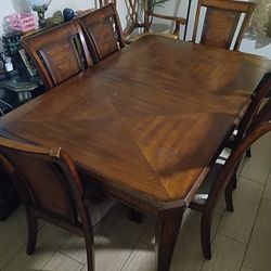 Dining Table With 6 Chairs *Delivery Available For Additional Fee 