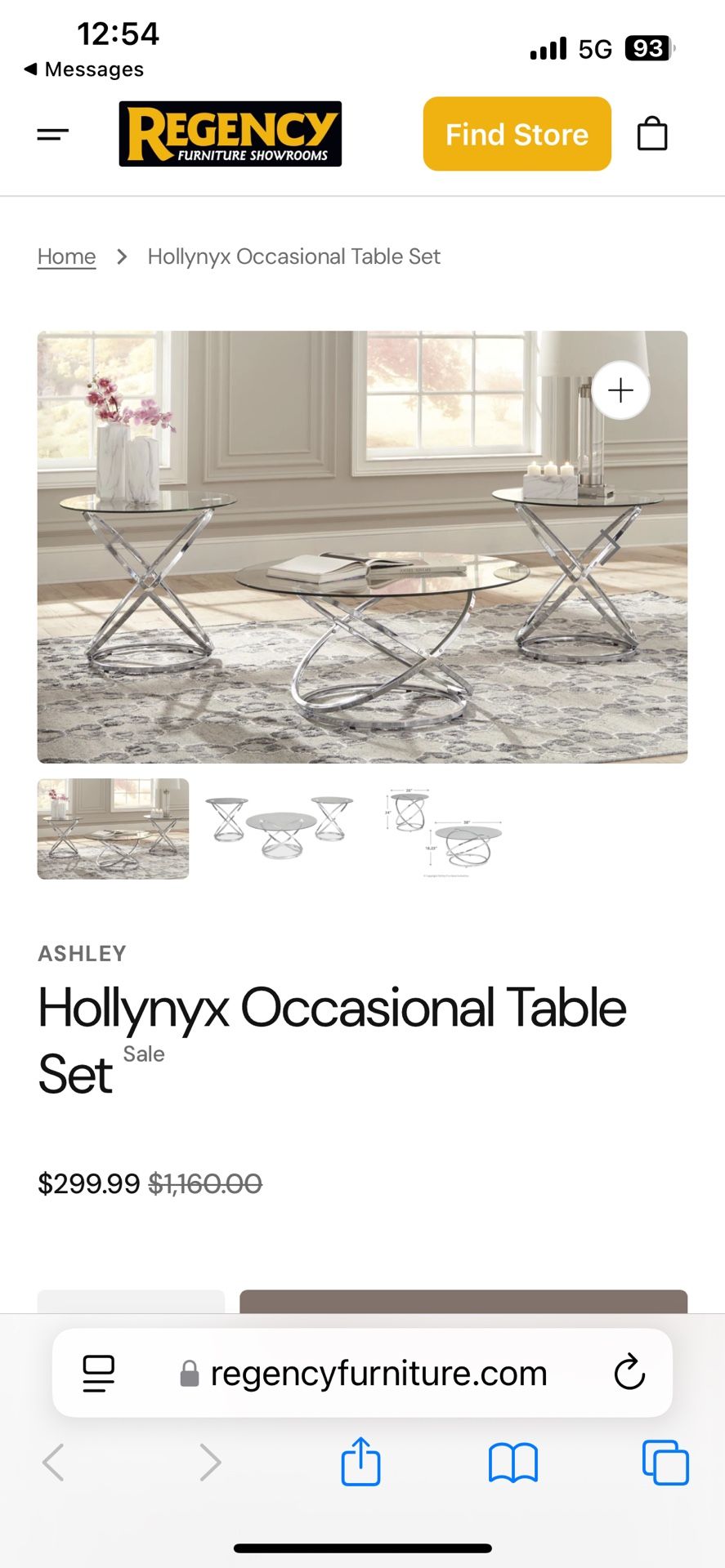 Modern Coffee Table + 2 End Table(set) - Ashley Furniture